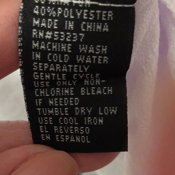 SOLD-Crochet trim white square neck top - Picture 6 of 6